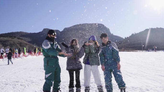 滑雪 微笑 全民滑雪 冬奥素材 自信