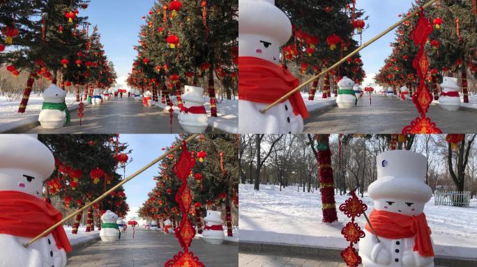 冰雪素材  雪人 哈尔滨雪博会  冰雪节