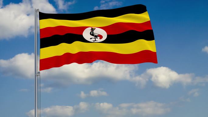 乌干达国旗国外外国国家政府旗