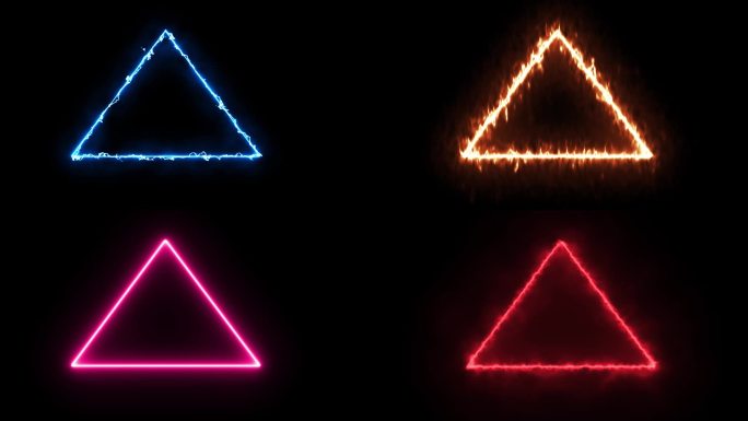 三角形传送门魔法能量动画AE模板