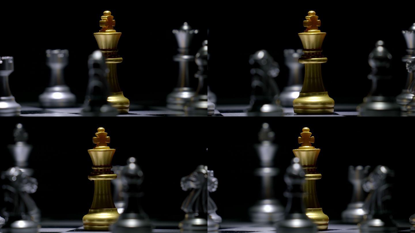 国际象棋地产创意下棋设计意境概念抽象