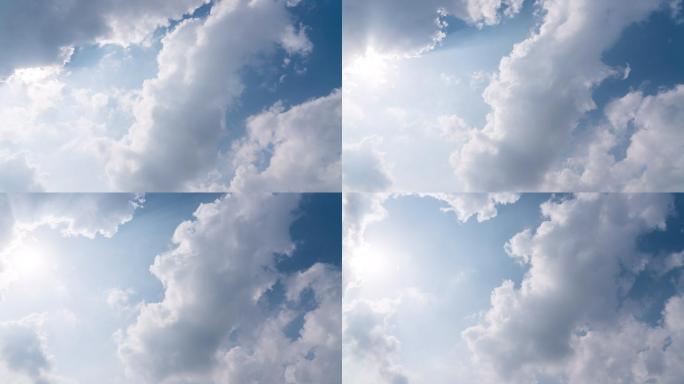 通用天空白云移动光影变化延时摄影素材