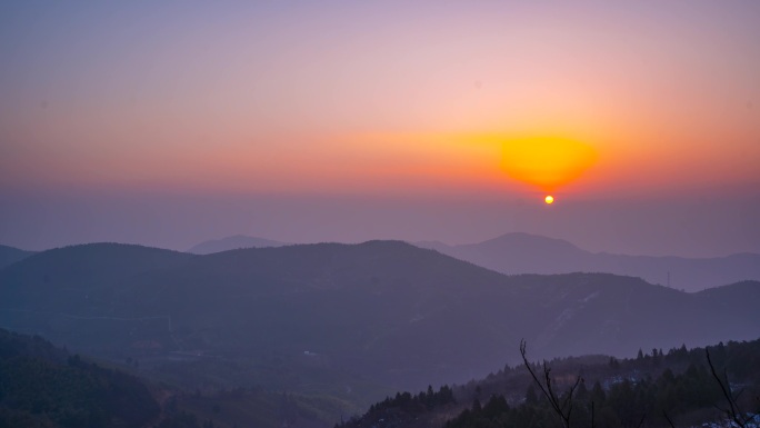 诸暨东白山日出