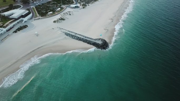 西澳大利亚珀斯市海滩无人机镜头