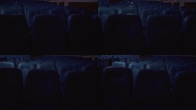 空电影院。视频电影院空镜头观众席通用素材