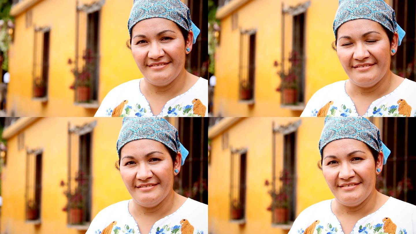 老墨西哥女人外国女性女性微笑墨西哥女性
