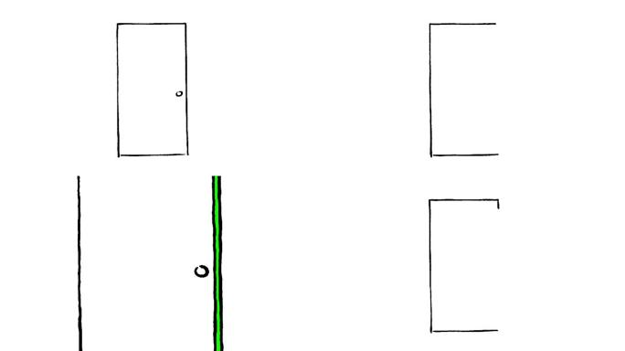 手绘开门