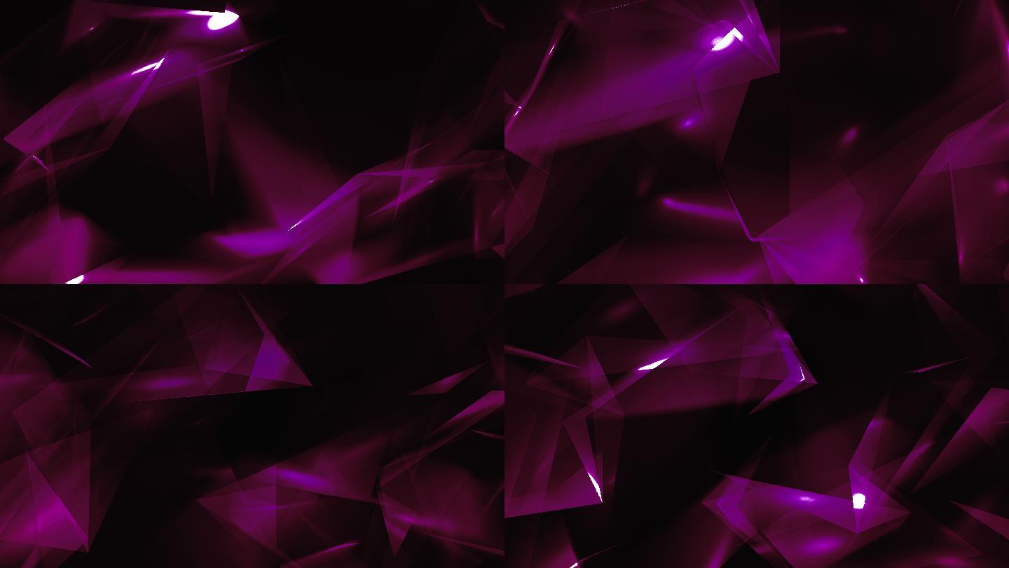 菱形三角形背景紫琉璃柔体反光板光影舞台