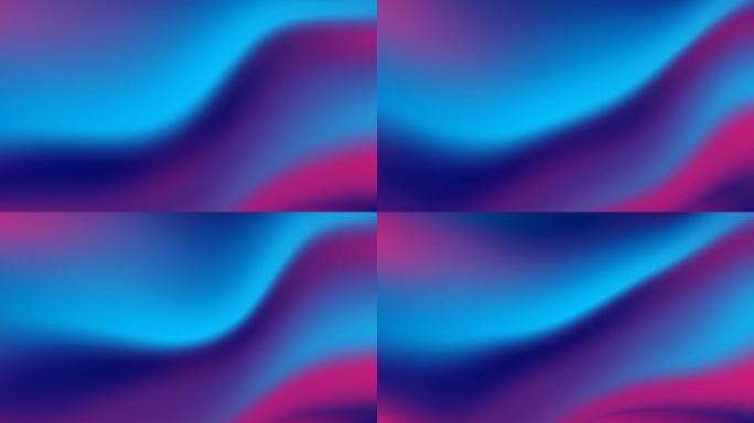 蓝紫色霓虹平滑液波抽象运动背景