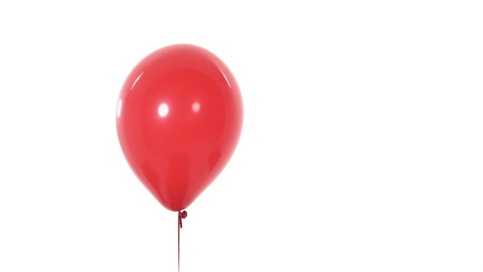 红气球飞了起来。卡通动漫可爱漫画放飞梦想