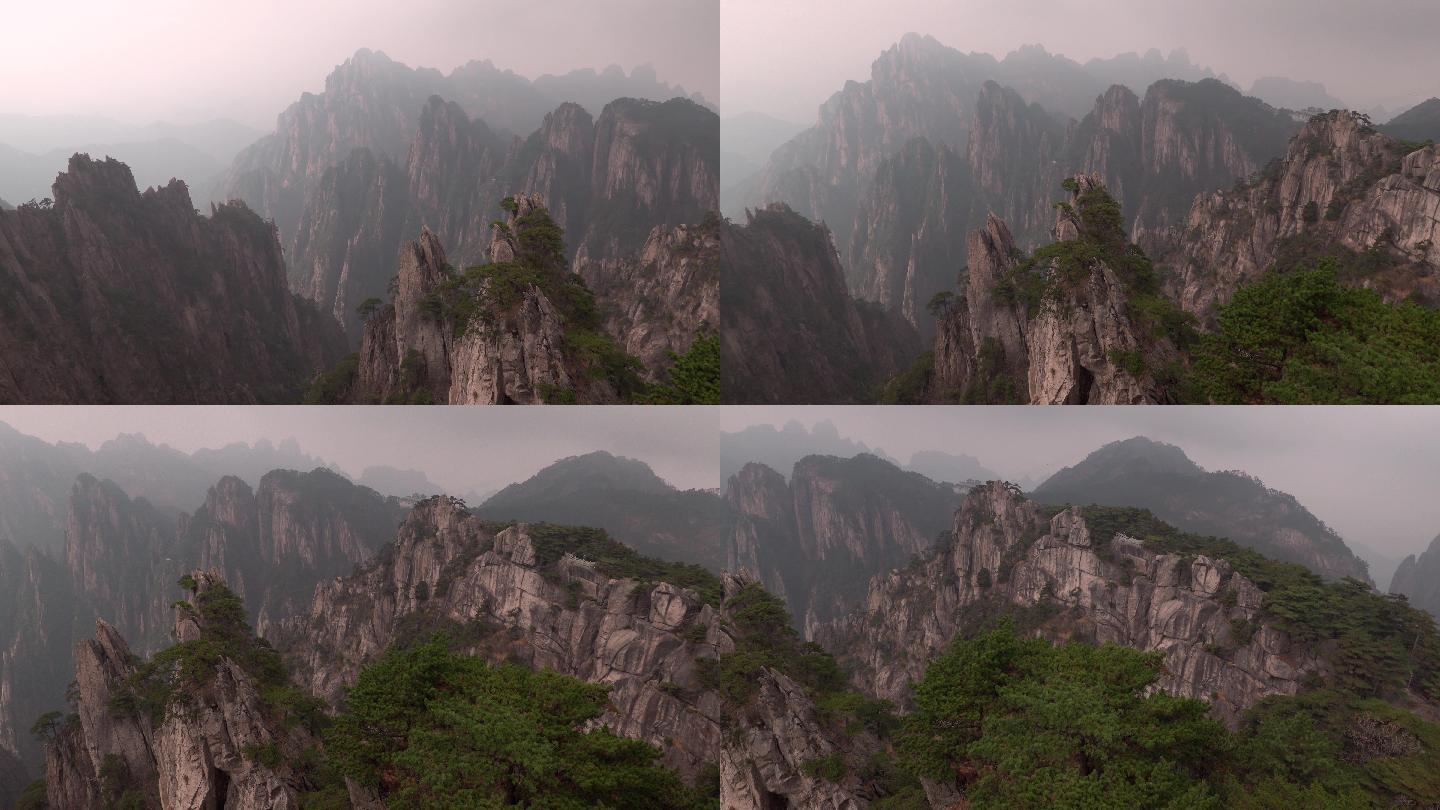 中国安徽黄山岩石形成自然条件旅游目的地