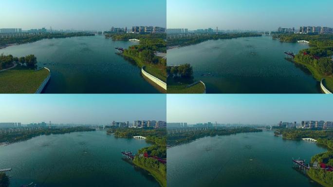 郑州大美蝶湖生态公园游玩网红打卡地地标