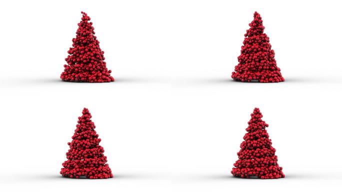 圣诞树特效动画合成元素光效