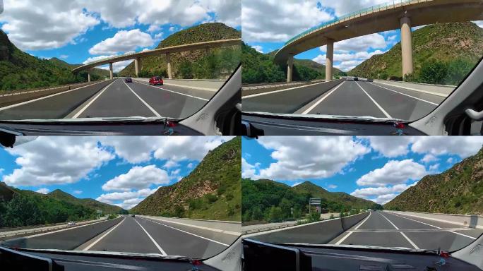 汽车行驶在高速公路上