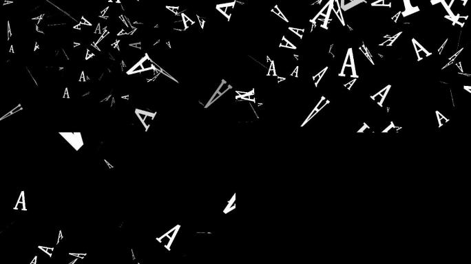 字母A喷出转场带通道