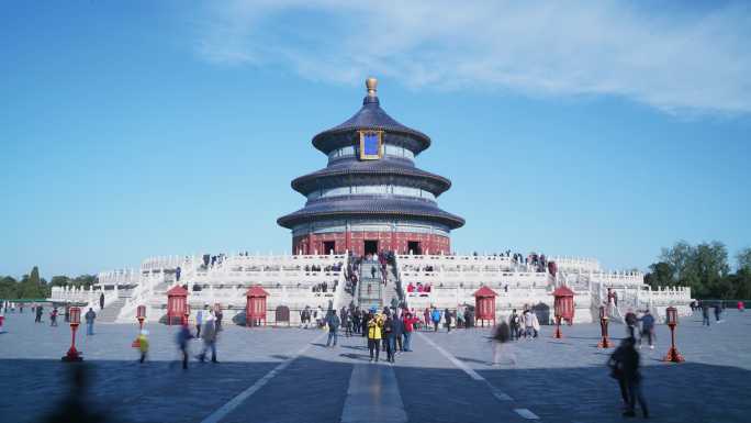 北京延时摄影 祭祀 天坛公园 著名景点