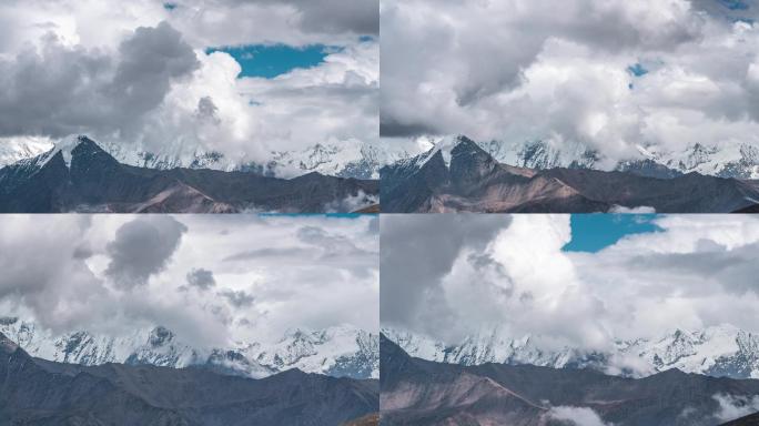 川西贡嘎雪山冷噶错延时视频