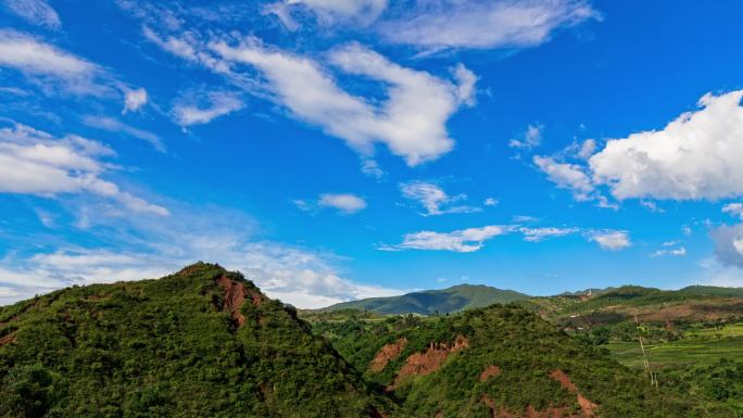 西部山区大山延时摄影