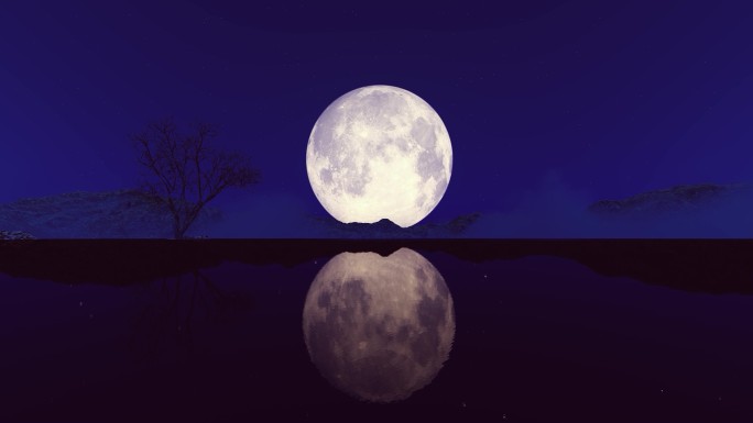 月亮升起 八月十五 中秋节