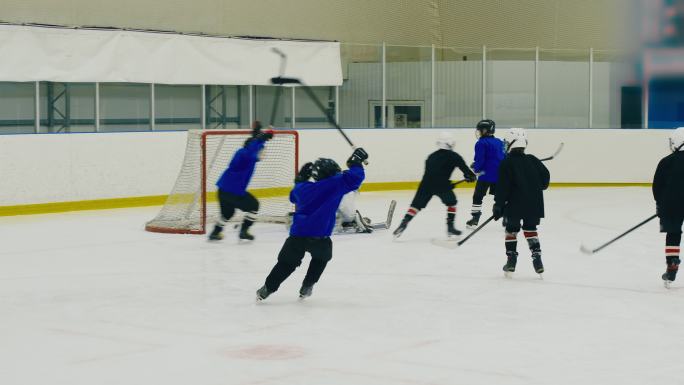 曲棍球比赛冰场进球业余课外活动课程