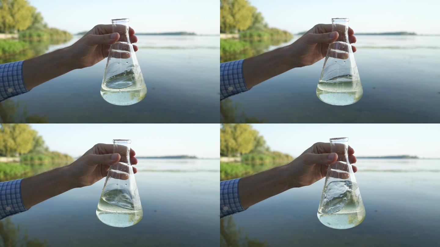 科学家测试水的感染和有害排放