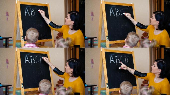 在家教孩子教书读书识字abc