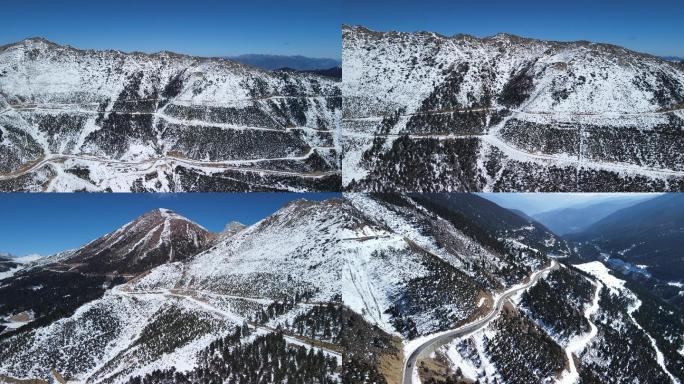 雪山上的公路