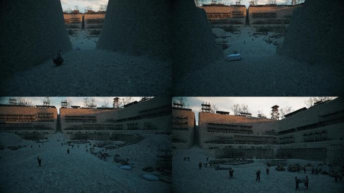 三维动画还原古代皇帝陵墓修建过程