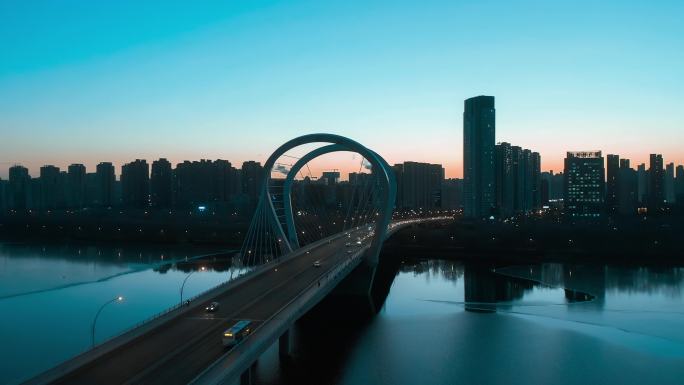 沈阳三好桥高清4K夜景航拍