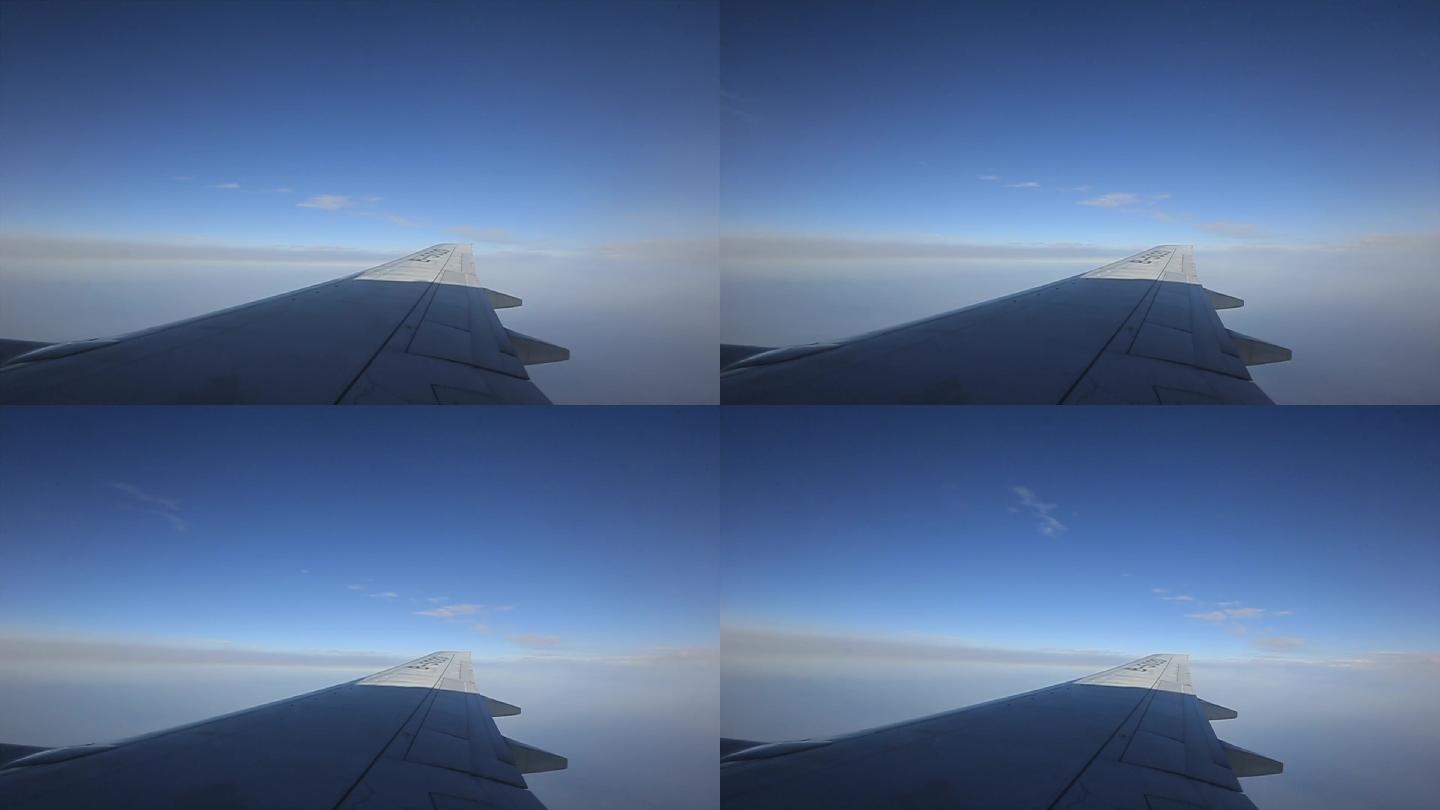飞机上相机拍摄蓝天白云