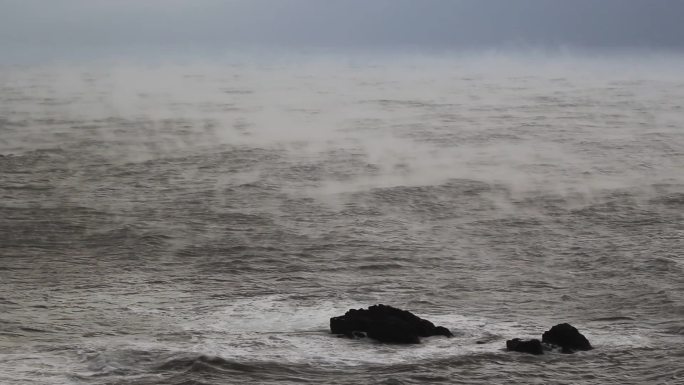 原创视频素材 海面上的浩气 科幻感 仙境