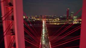 八一大桥夜景视频素材