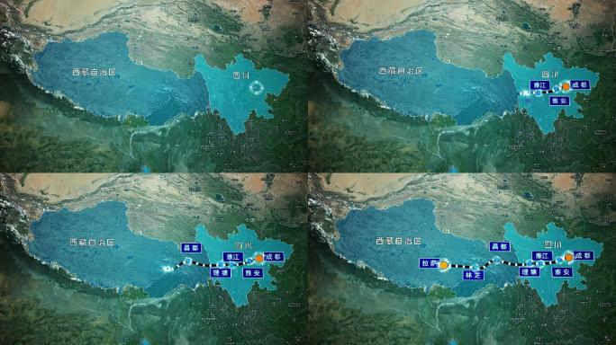 川藏线地图模板