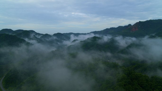 山林中云雾缭绕