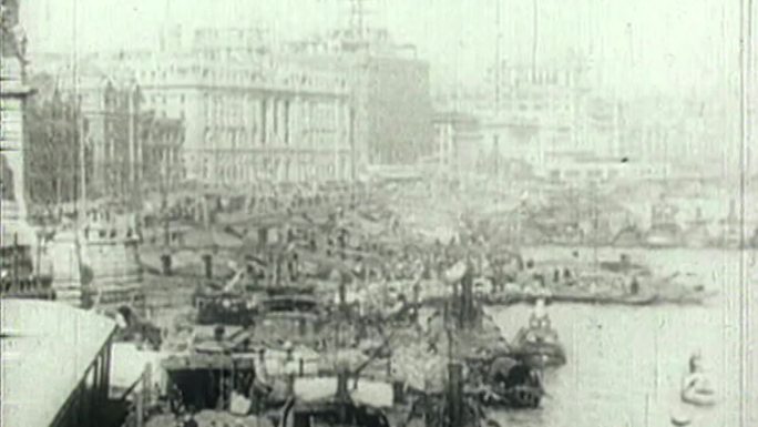 19世纪老上海码头