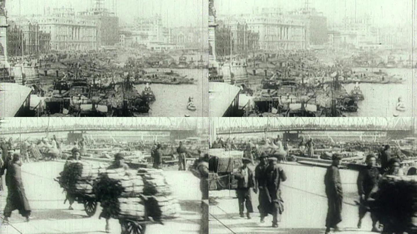 19世纪老上海码头