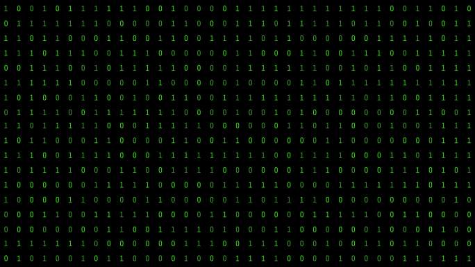 二进制数字阵列0101背景黑客帝国