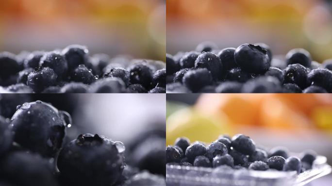 蓝莓水果农产品静态展示