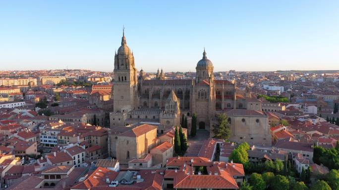 西班牙萨拉曼卡大教堂鸟瞰图