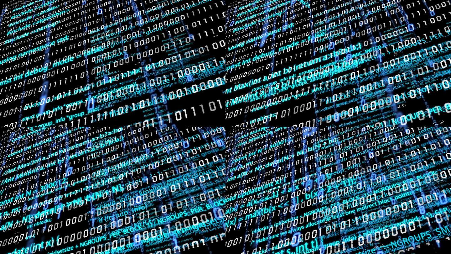 计算机系统二进制程序代码编程数据滚动