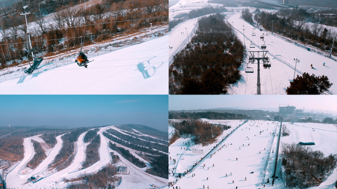 滑雪场雪道缆车雪地2022