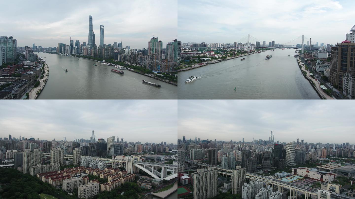 上海城市航拍4k高清视频
