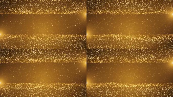 金色粒子波背景盛大晚会背景素材光子漂浮游