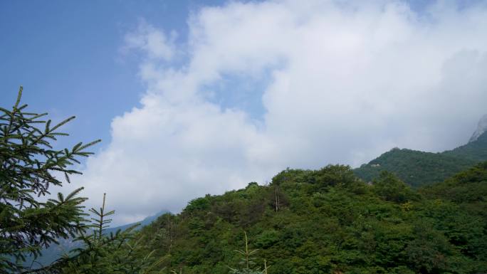 秦岭分水岭天空延时