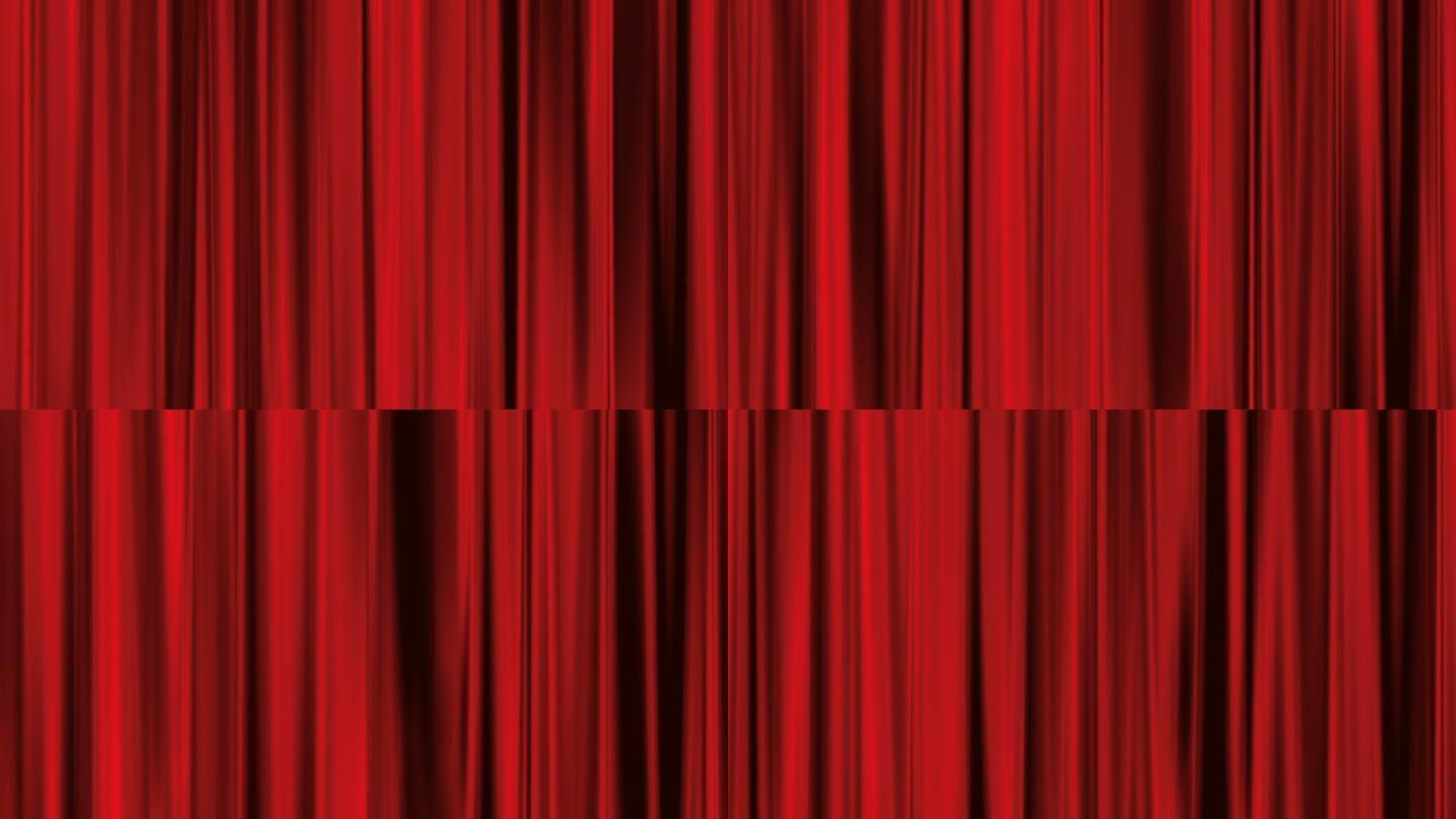 深红色窗帘背景红底红布视频素材戏剧戏曲