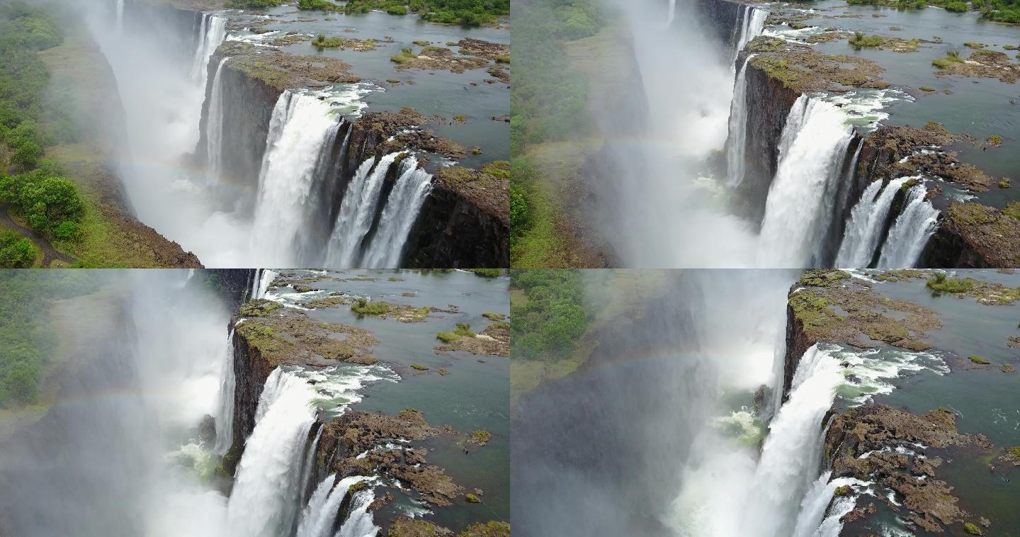津巴布韦维多利亚瀑布鸟瞰图