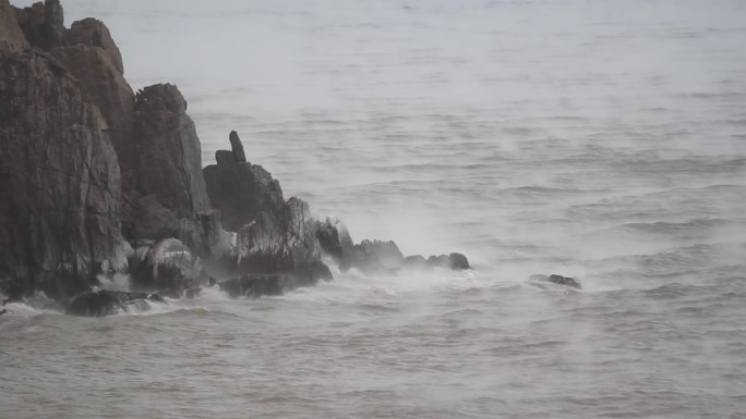 原创视频素材 海面上的浩气 科幻感 仙境