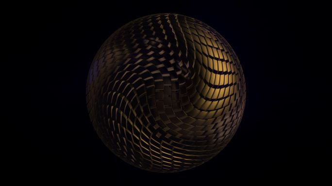 体积立方块的抽象球体
