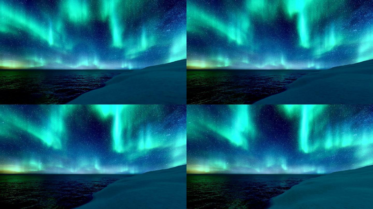 北极光冬季景观冰岛旅游度假星空奇观