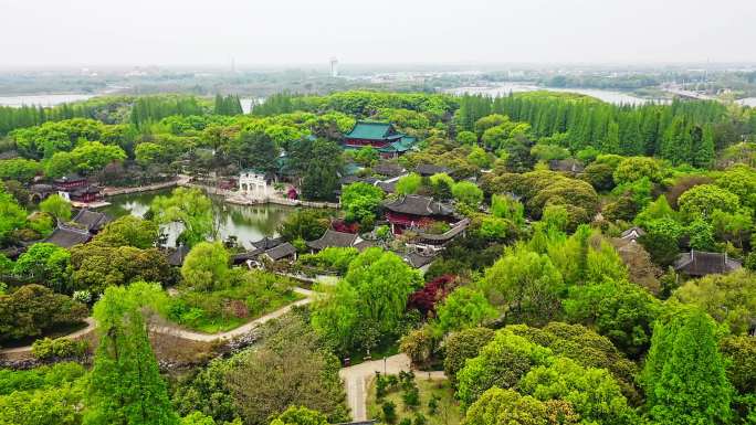 航拍上海大观园